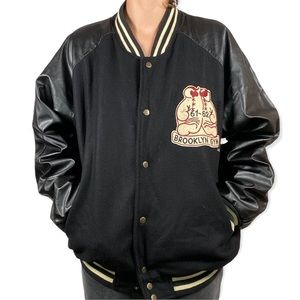 Vintage Steve & Barrys Brooklyn Gym Wool Varsity Jacket
